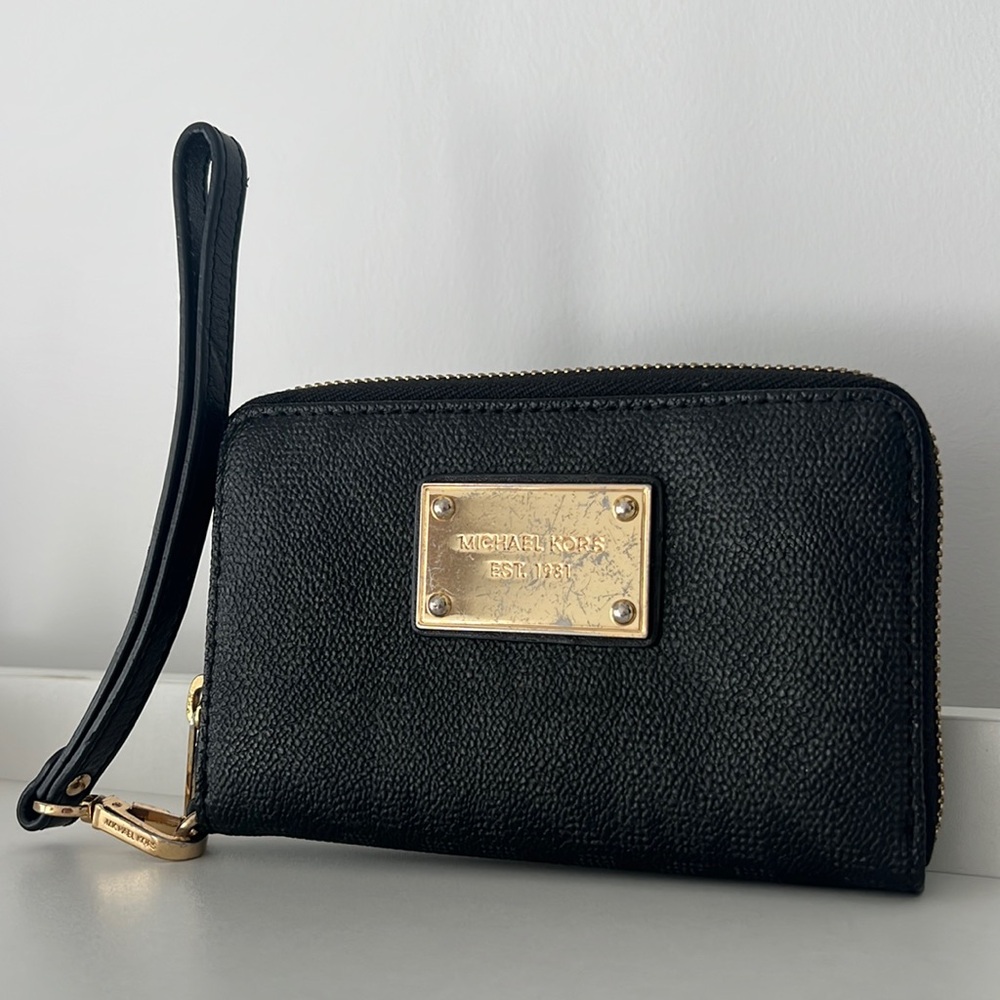Michael Kors Black Wristlet